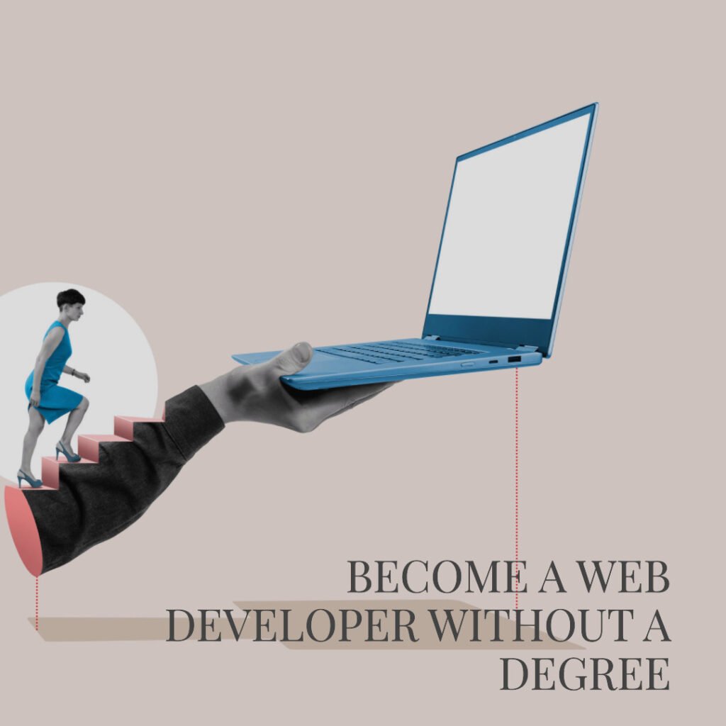 Become a web developer without degree